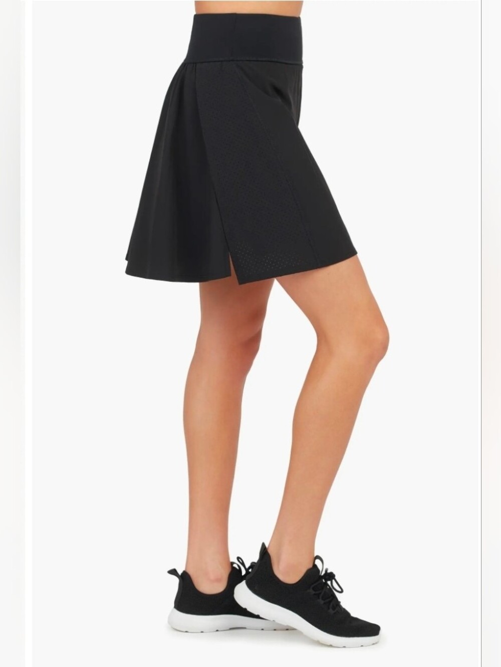 NWT Spanx Get Moving Skort 17" Very Black Active Athletic Skirt Large L 50272R